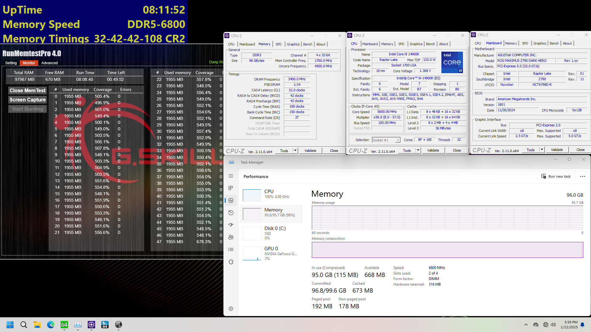 G.Skill has revealed the specifications for the DDR5-6800 CL32 2x48GB and DDR5-6400 CL28 2x16GB memory kits.